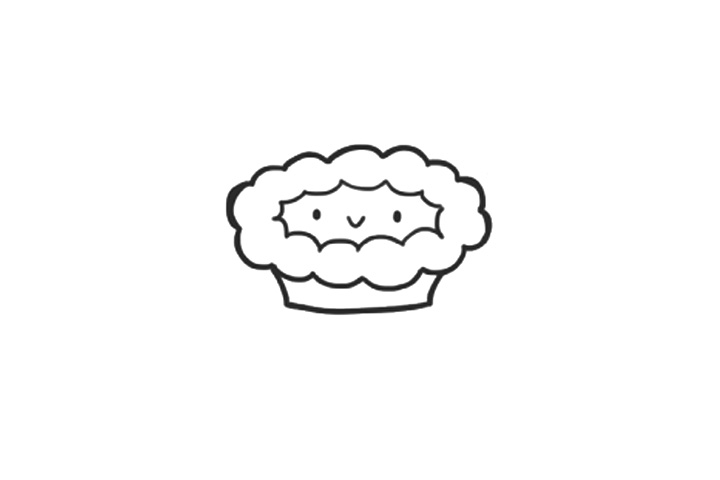 步骤4：画出表情。