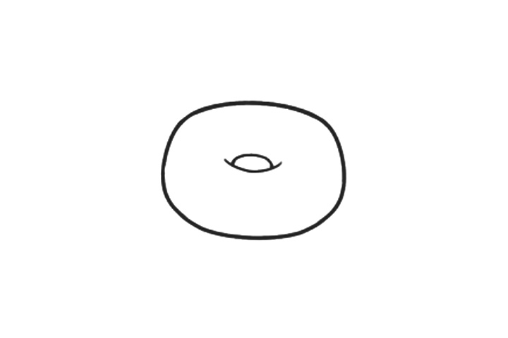 步骤1：先画出基本形状。