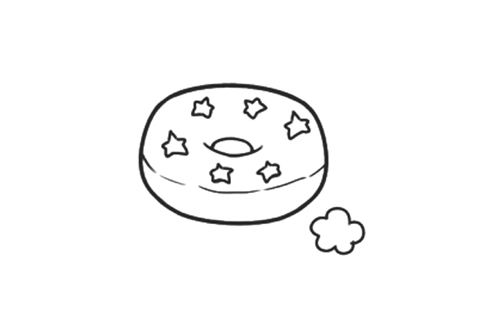 步骤4：画上细节部分。