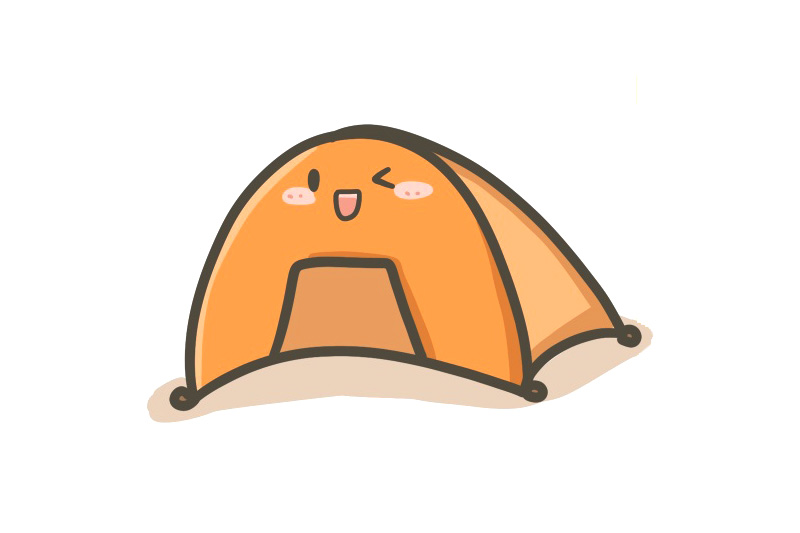 春天简笔画素材 简单帐篷怎么画