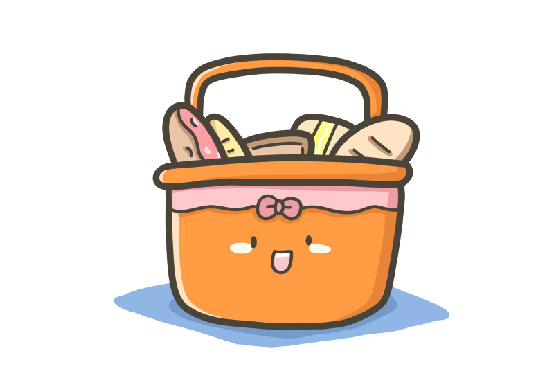 春天简笔画素材 野餐篮简笔画怎么画