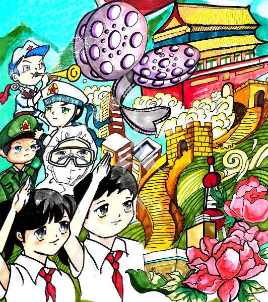童心向党儿童画