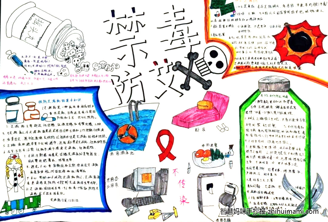 2022世界艾滋病日手抄报简单又漂亮-图6