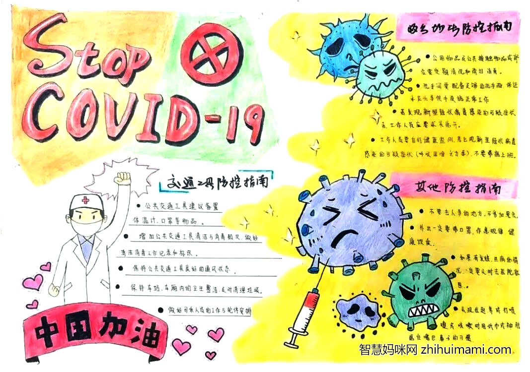 “弘扬五四精神 共绘抗疫光荣”主题手抄报-图4