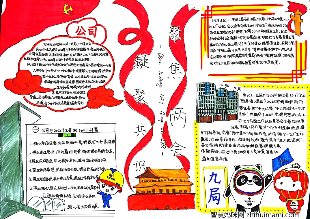 聚焦两会、凝聚共识|两会手抄报优秀作品8张-图3