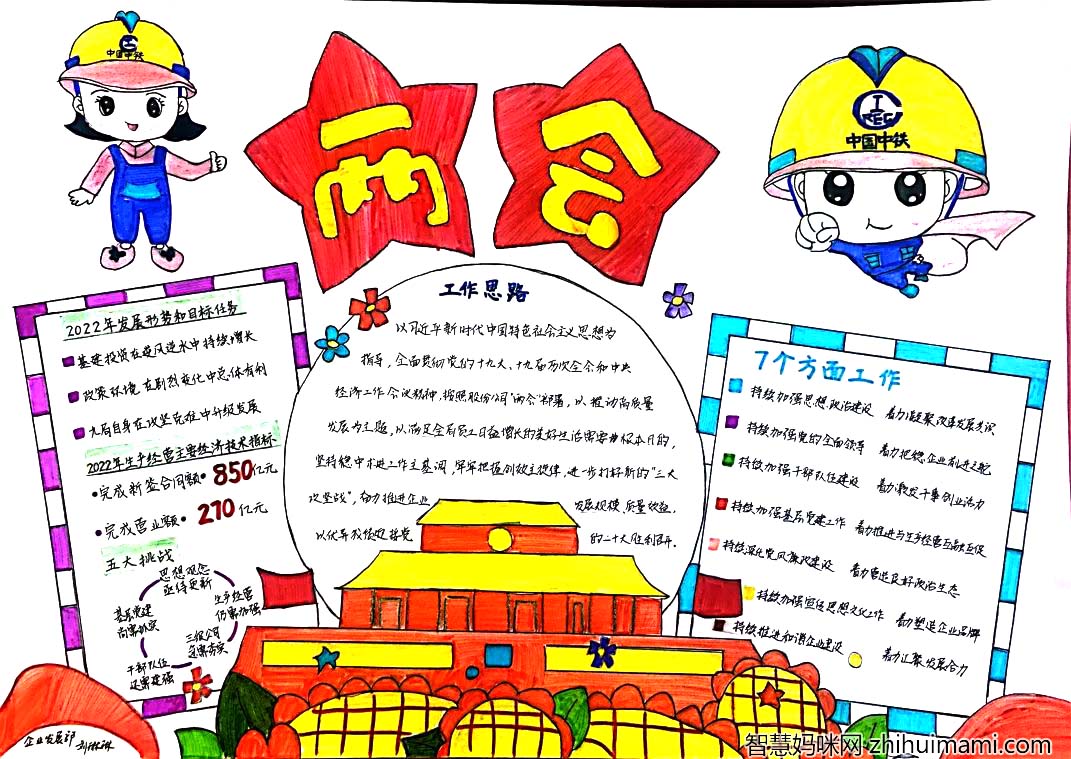 最新2022聚焦两会专题手抄报出炉-图1