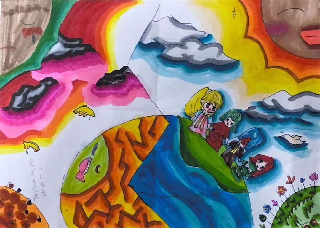 节水日创意儿童画（7张）-图2