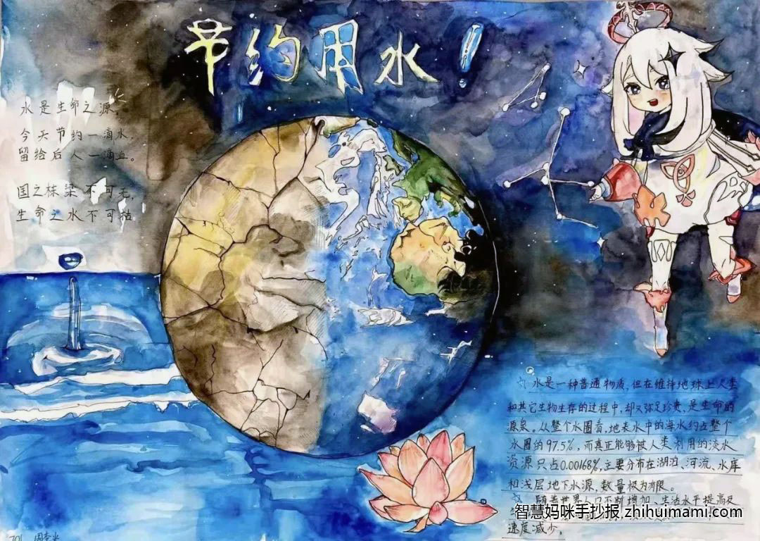 关于世界水日手抄报教程-图2