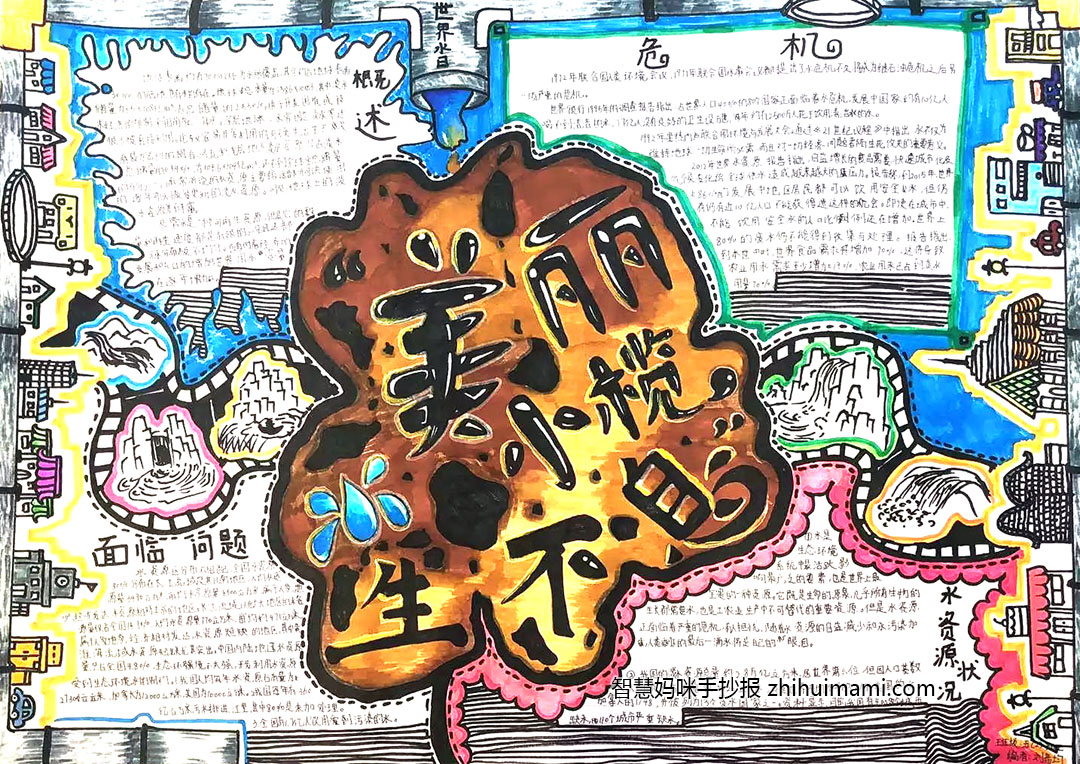 关于节约用水的手抄报一等奖（7张）-图1