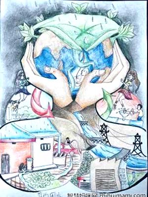 2022年世界水日绘画作品7张-图4