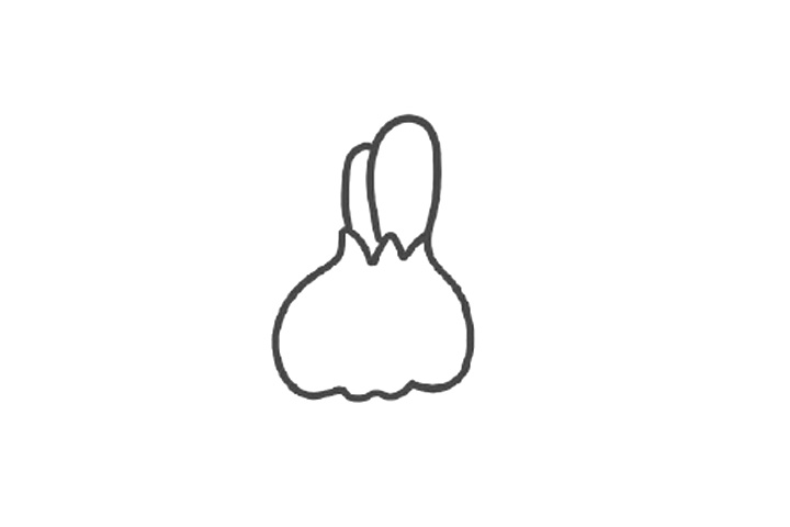 大蒜头简笔画画法步骤-图3