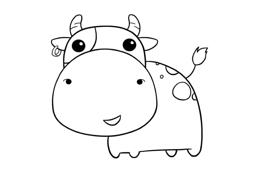 步骤7：在身体上画出花纹装饰。