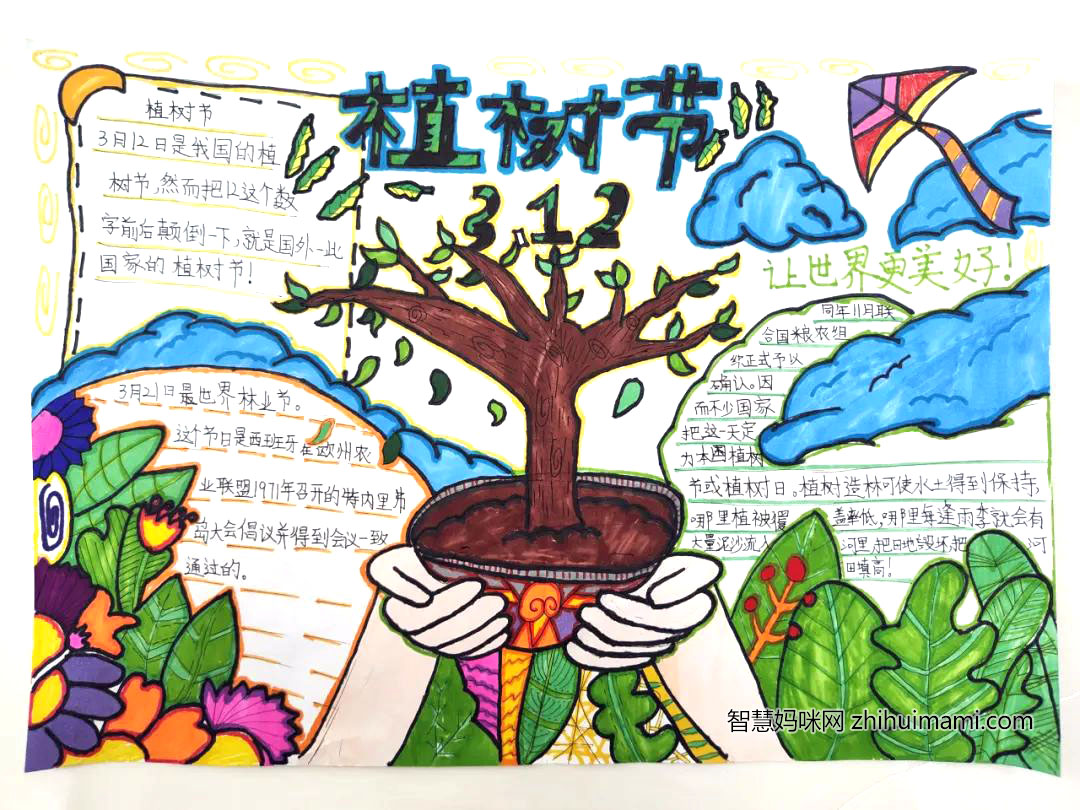 “你我同添绿，一起向未来”主题手抄报（13张）-图8