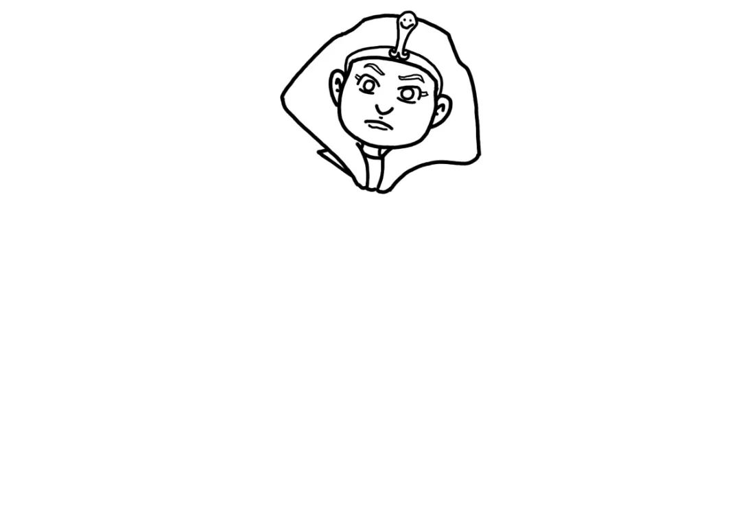 简笔画法老的画法步骤-图2