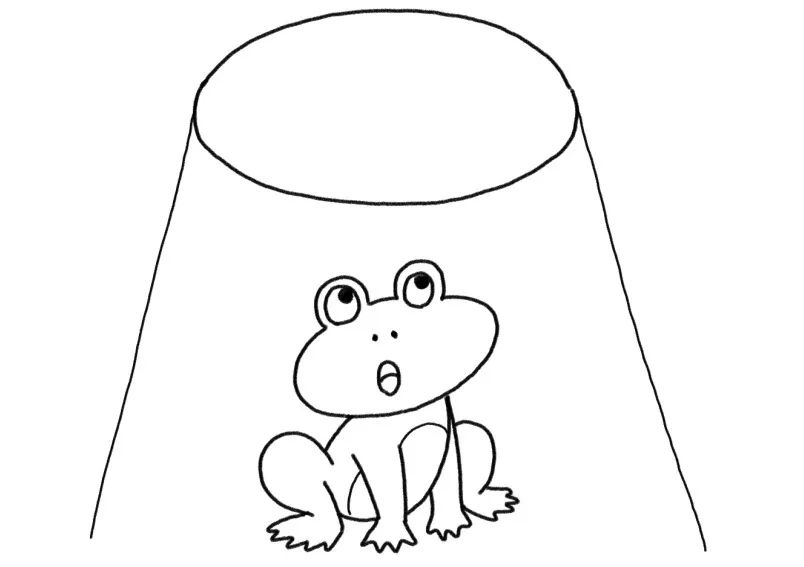 成语故事简笔画 坐井观天-图4