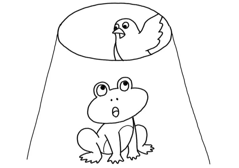 成语故事简笔画 坐井观天-图5