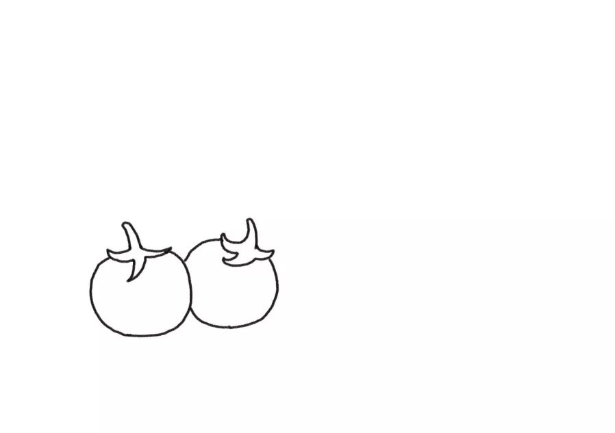 美味又健康的蔬菜简笔画-图1