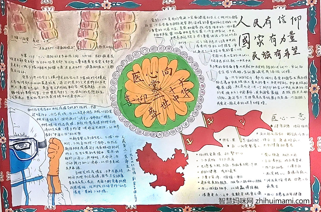 喜迎二十大手抄报绘画一等奖（10张）-图9