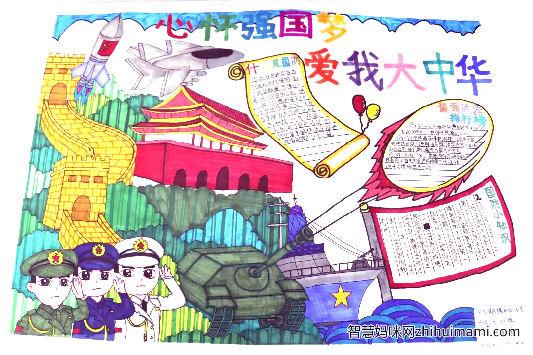 “心怀强国梦，爱我大中华”主题手抄报（10张）-图10