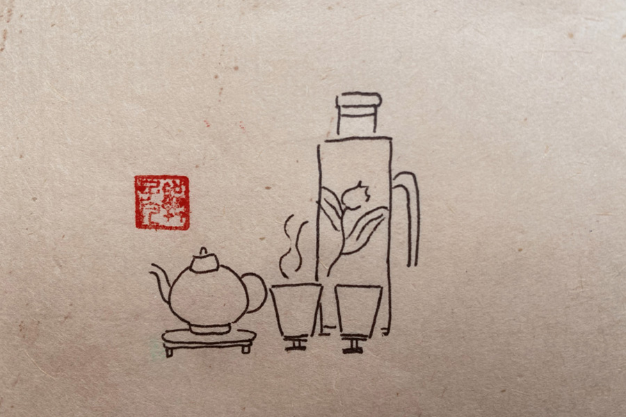 惬意生活简笔画图片-图9