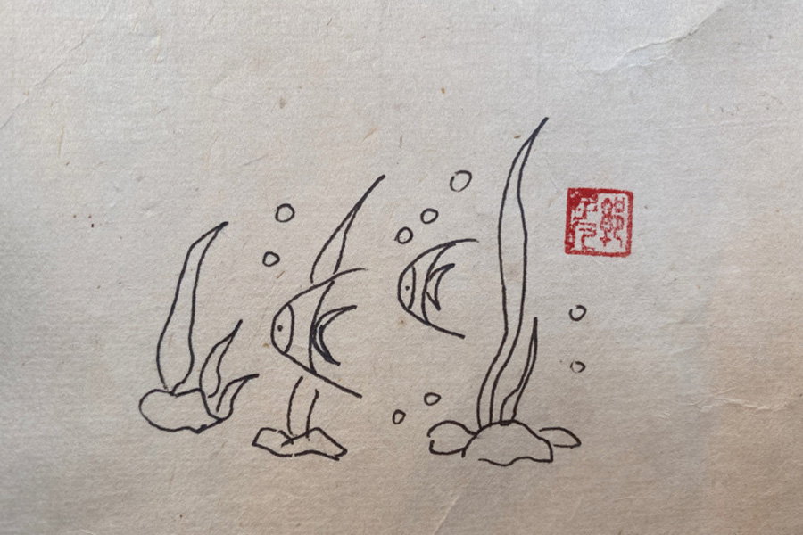 池塘风景简笔画图片-图7