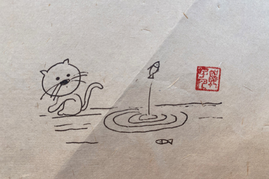 池塘风景简笔画图片-图9