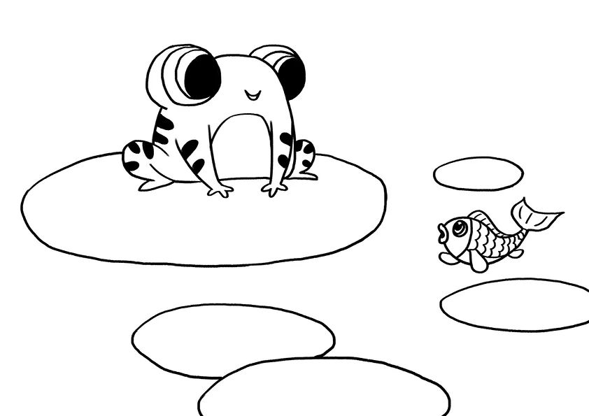 步骤2：接着我们给草图勾线，画出线稿。