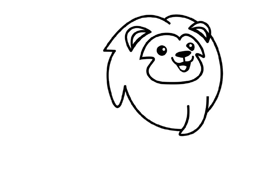 小狮子的简笔画教程-图4