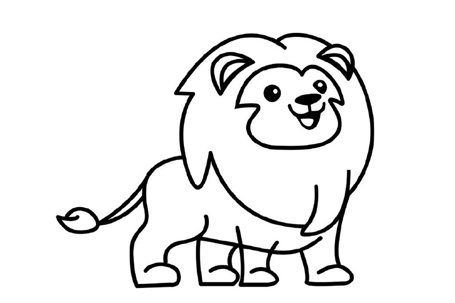 小狮子的简笔画教程-图8