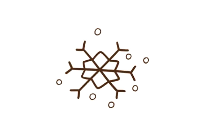 下雪天气简笔画画法步骤-图4