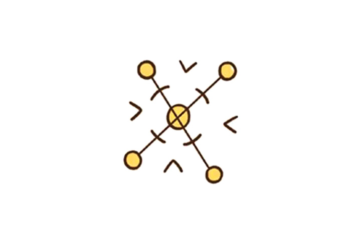 多种漂亮雪花简笔画图片-图2