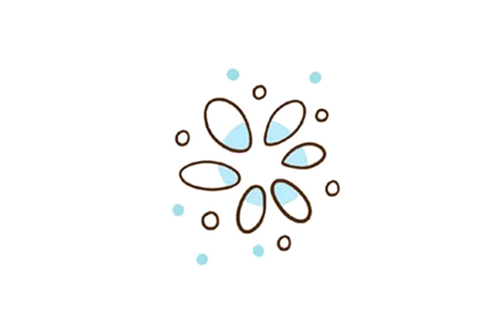 多种漂亮雪花简笔画图片-图6