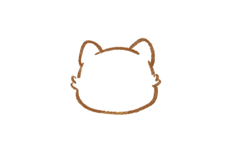 可爱小熊猫简笔画画法步骤-图1