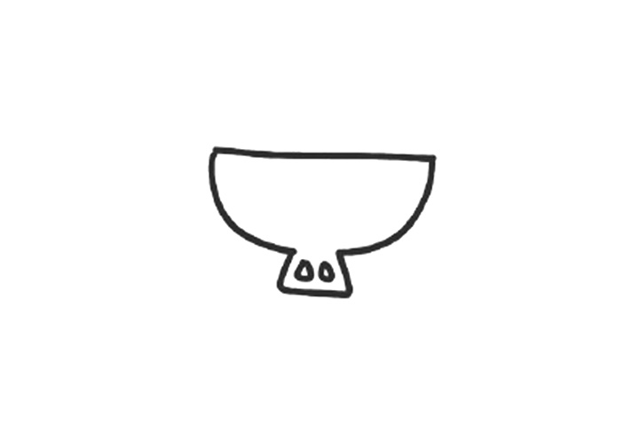 美食简笔画 铜炉火锅怎么画-图2