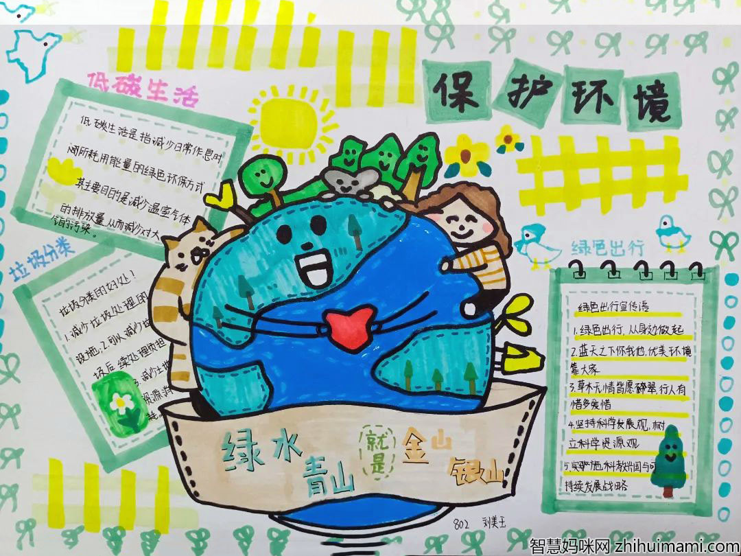 保护环境手抄报—绿水青山就是金山银山