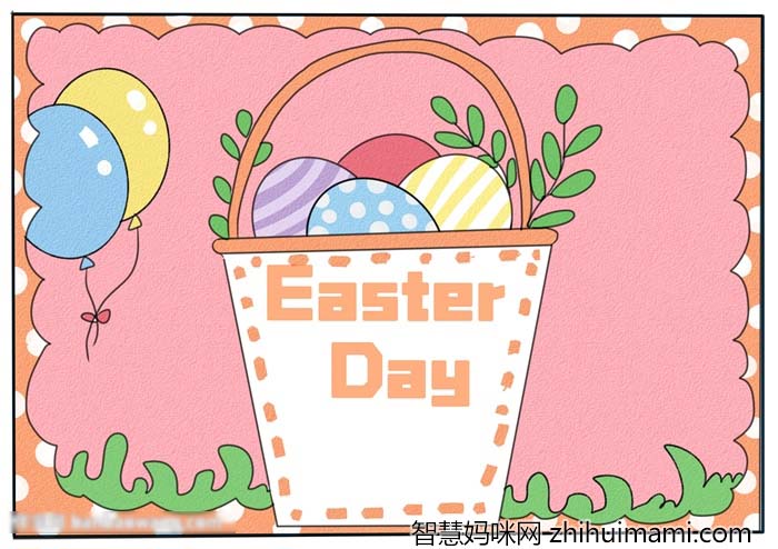 复活节手抄报英语版简单好画-图4