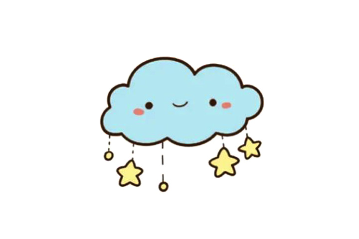 漂亮的云朵怎么画