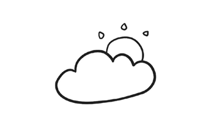 天气简笔画 雨天怎么画-图2