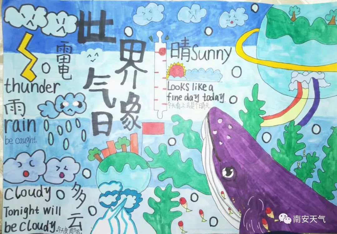 关于世界气象日的手抄报教程-图1