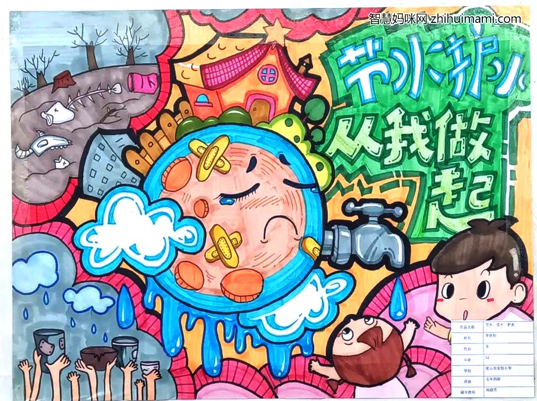 世界水日 中国水周绘画优秀作品7张