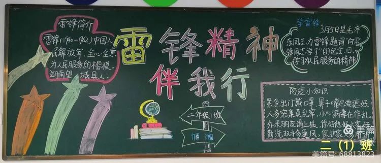 12张关于学雷锋的黑板报绘画作品-图6