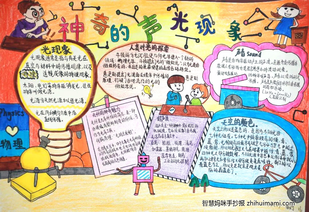 初二上册物理手抄报简单又漂亮（8张）-图3