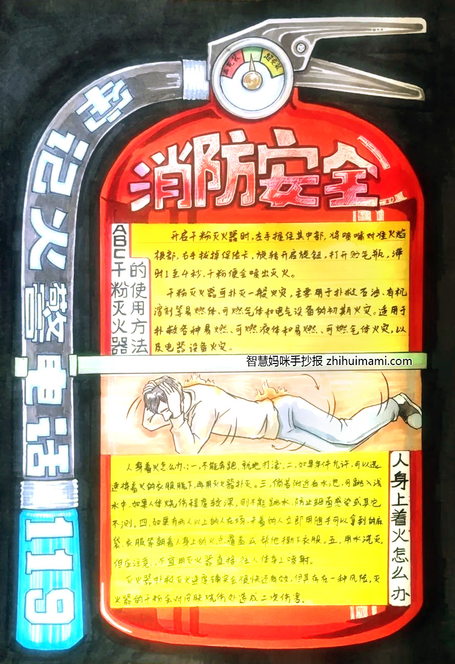 致敬消防英雄手抄报绘画一等奖（12张）-图2