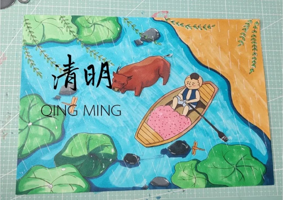 清明节手绘作品简单又漂亮-图2