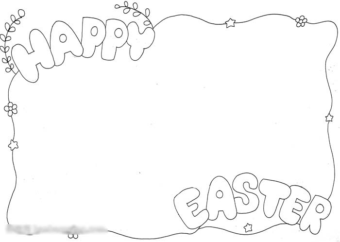 英语复活节手抄报教程-图1