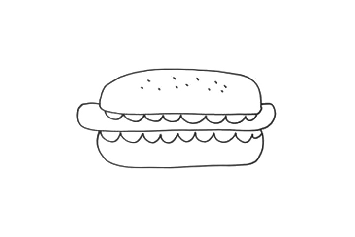 2分钟学会画美味热狗-图4