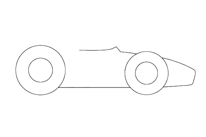 一步一步学画卡通赛车简笔画-图2