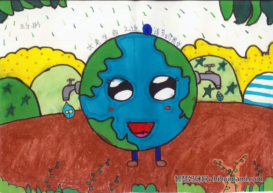2022年节约用水主题创意画-图3