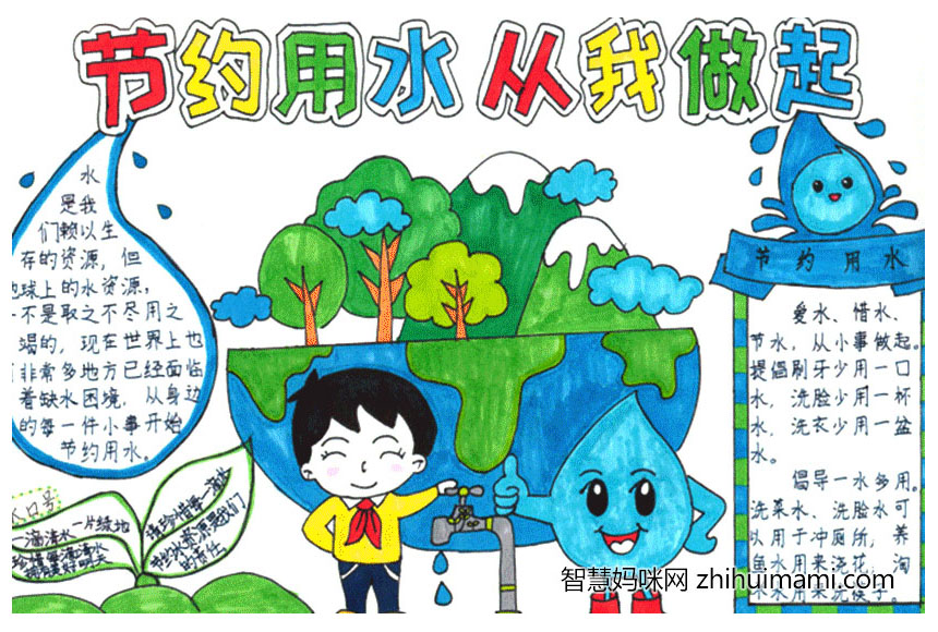 2022年世界水日主题手抄报一等奖（6张）-图2