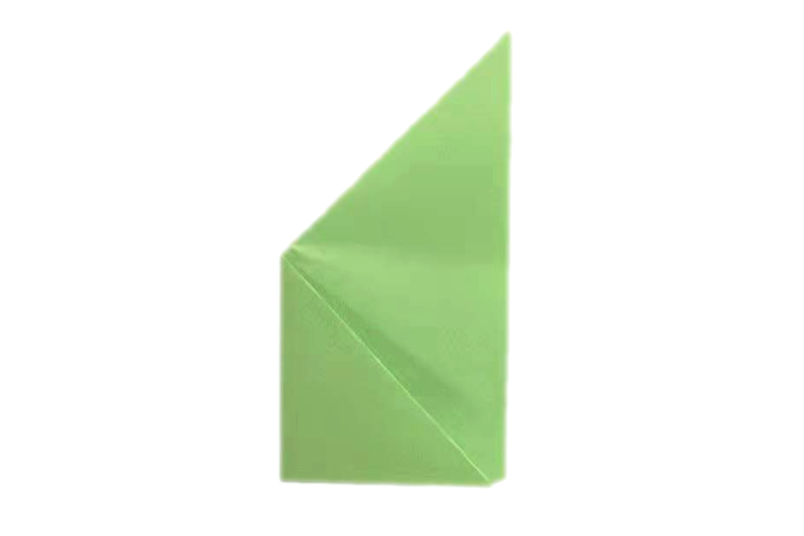 步骤3：将其中一角向中心对折